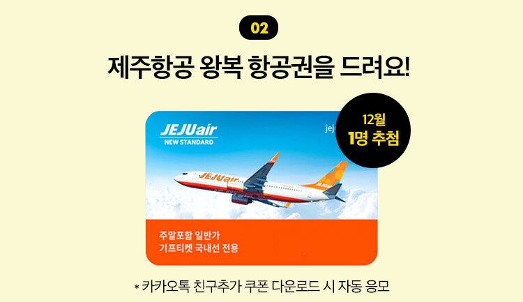 제주항공 왕복이용권